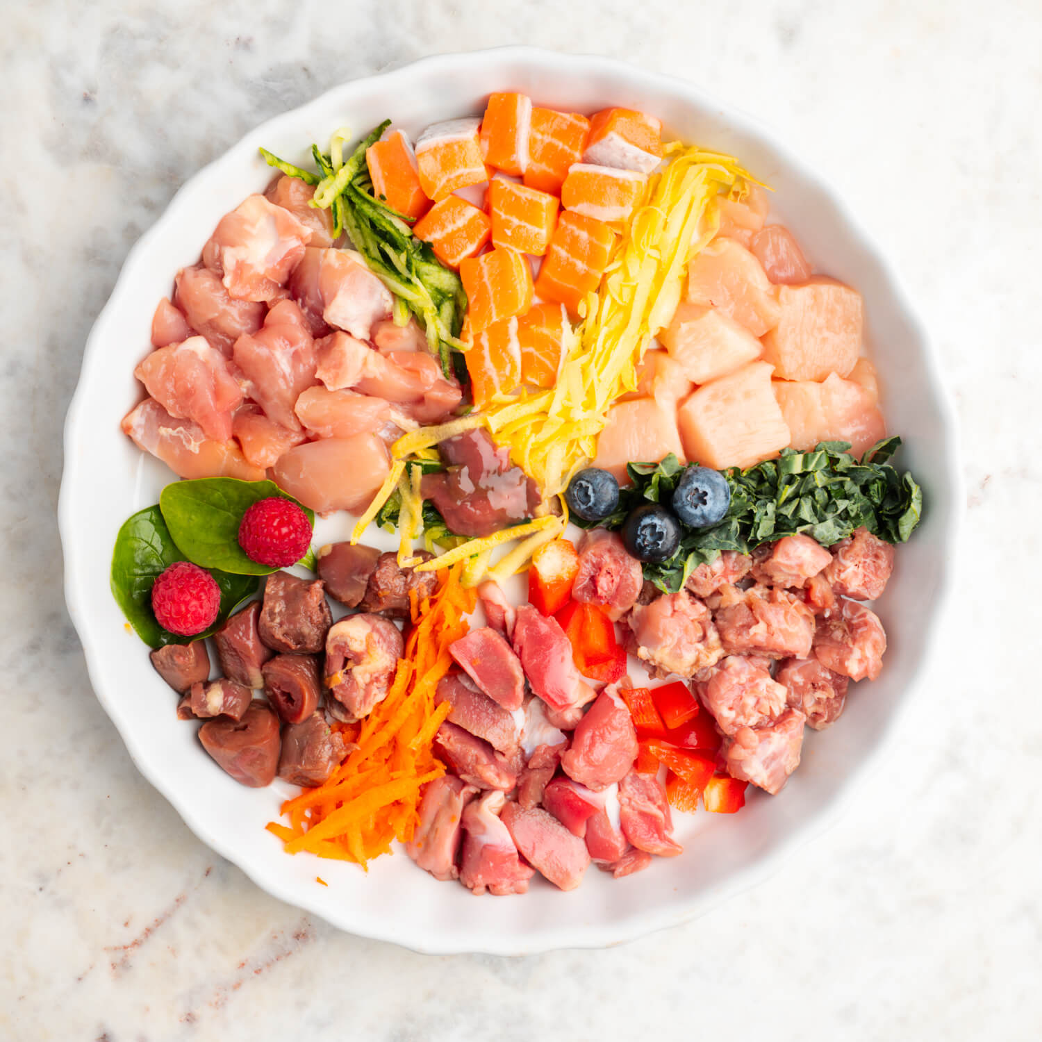 Chicken and Fish Chunky Mix with Vegetables